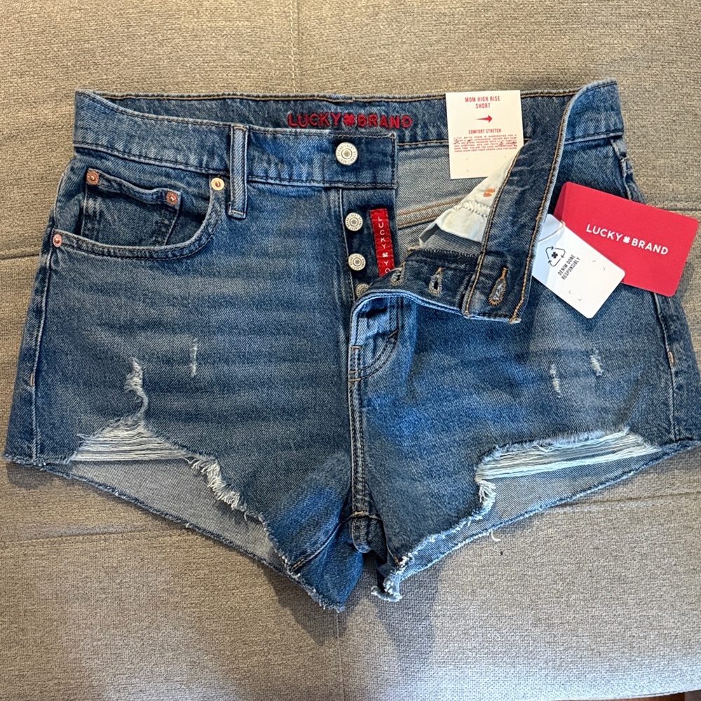 Lucky Brand New with tags! Distressed Blue Jean Shorts